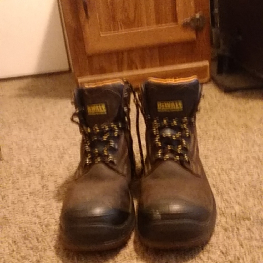 Dark brown DeWalt boots ,Size 10